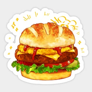 I LOVE BURGERS! Sticker